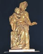 Madonna con bambino, 1537 ca., terracotta dorata,